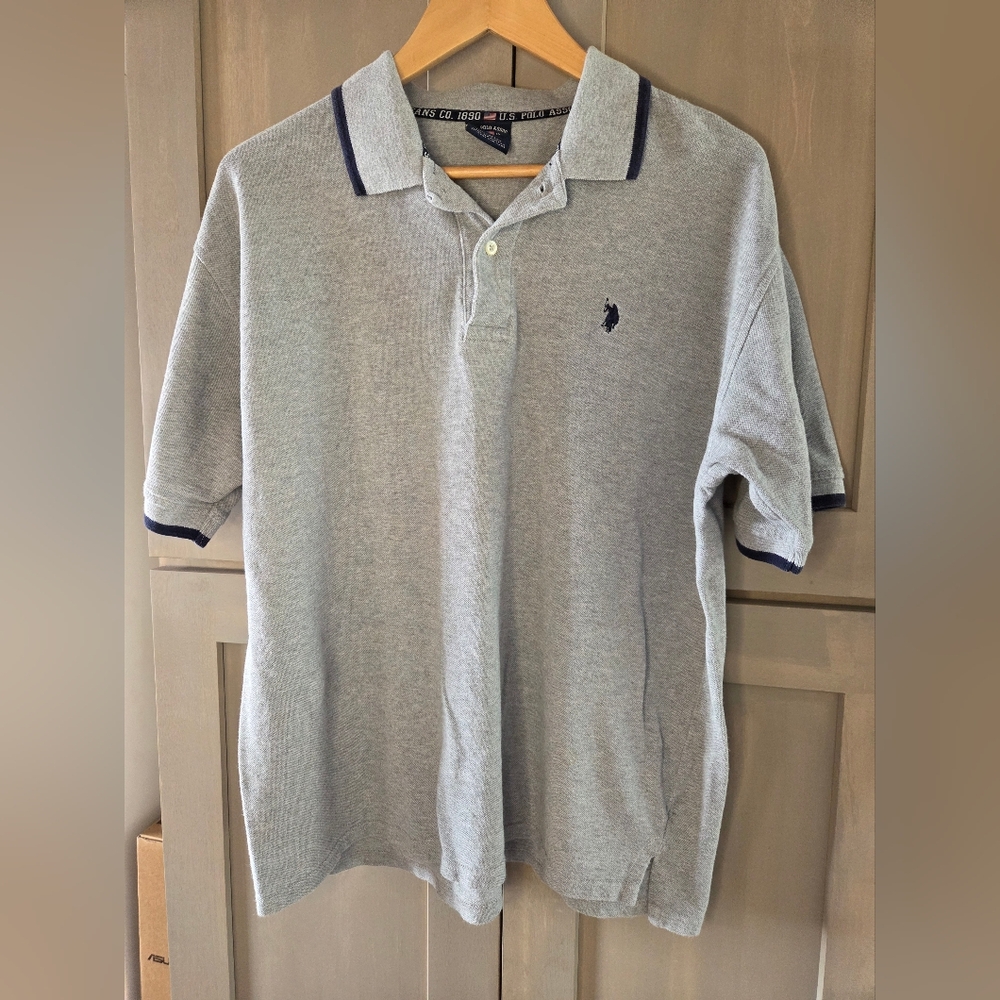 U.S. Polo Assn. Gray Short Sleeve Polo Shirt